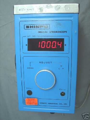 Shimpo dt-301 digital stroboscope- powers up