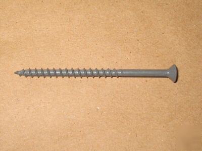 1,000 prem galvanized deck screw sz: 10X4 square drive