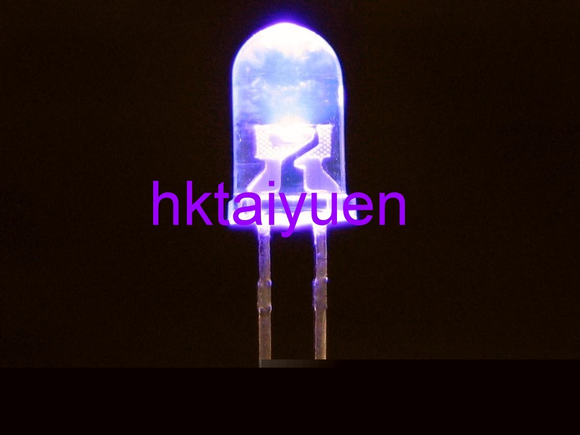 20X 2000MCD 3MM ultra violet uv led light free resistor