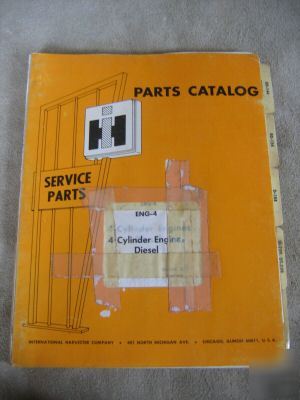 International 4-cylinder diesel engine parts catalog ih