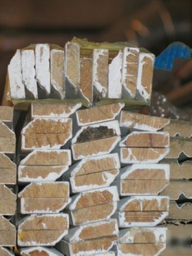 Large lot of 330 pcs w/ pine interior casing trim 