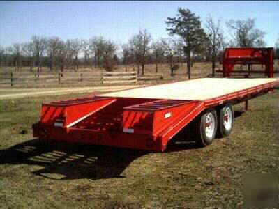 New 2007 20' plus 5' gooseneck equipment trailer 