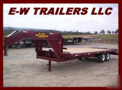 New 2007 20' plus 5' gooseneck equipment trailer 