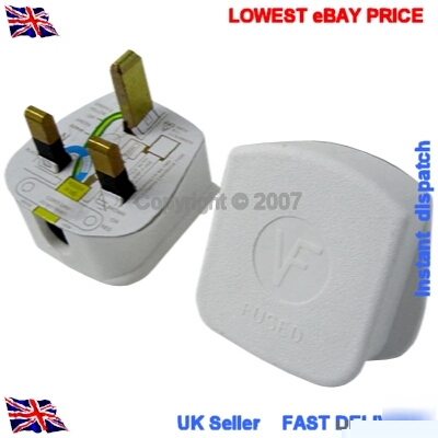 New brand 3-pin 13A rubber plug