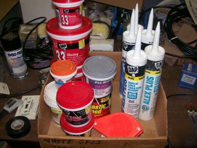 New lot of caulking & fillers etc $52 retail good buy 