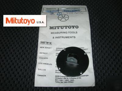 New mitutoyo mlug on center back for indicator - 