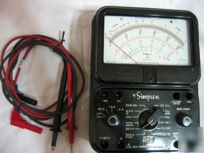 Simpson 260 multimeter vom volt ohm meter, series 7P