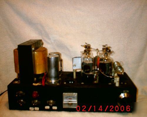 Super 4 tube elkin amateur radio amplifier - 10 meter