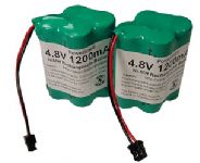 Two 4.8V battery for scanner BC120 SC150 BC230 etc