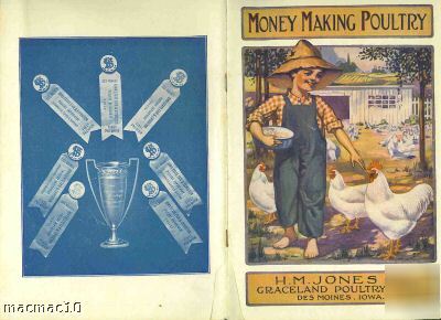 1913 money making poultry catalogue h m jones graceland