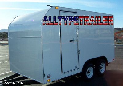 2007 enclosed cargo utility catering concession trailer