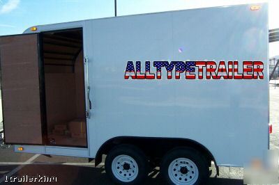 2007 enclosed cargo utility catering concession trailer