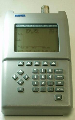 Bird at-800 antenna tester 806-960 mhz w/soft case & ma