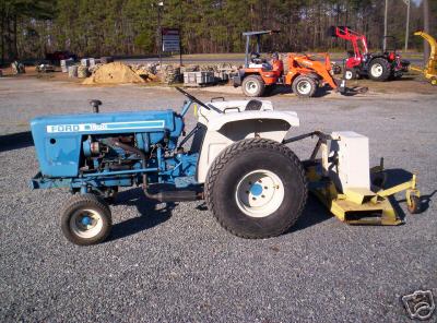 Ford 1900 tractor and woods mower (no )