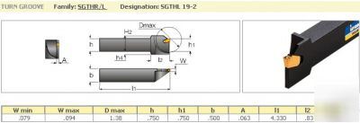 Iscar sgthl-19-2 indexable toolholder 