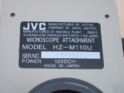 Jvc microscope attachment for by-110U / ky-M280U