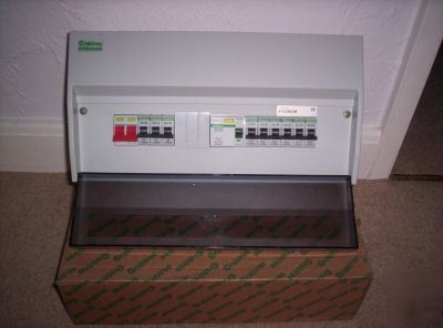 New crabtree split load rcd 12 way consumer unit, boxed