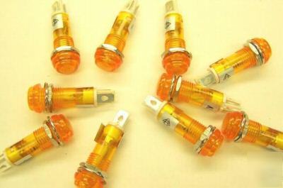 New one mini pilot light 9MM amber 24VAC/dc 
