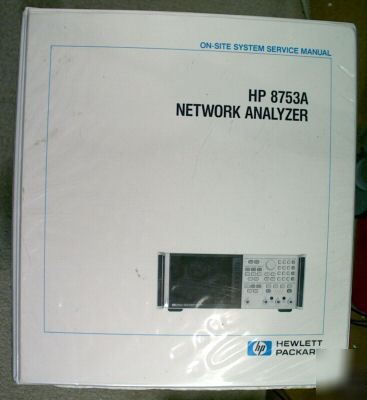 On-site system service manual for hp / agilent 8753A