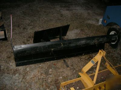 9FT angle skid steer plow with hydralics