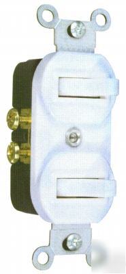 Combination double single pole toggle switch