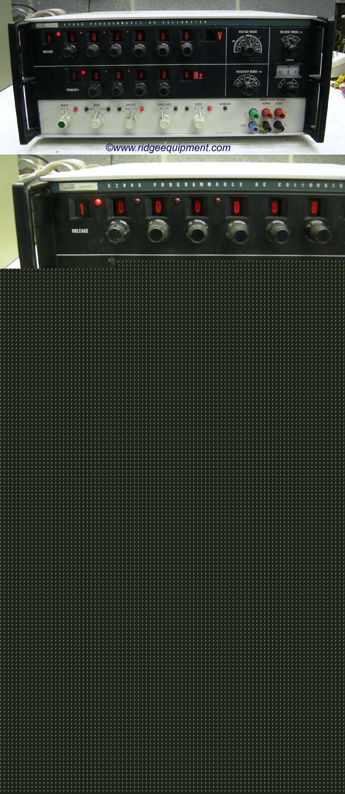 Fluke 5200A ac calibrator 0.1 mv - 120V *very nice*