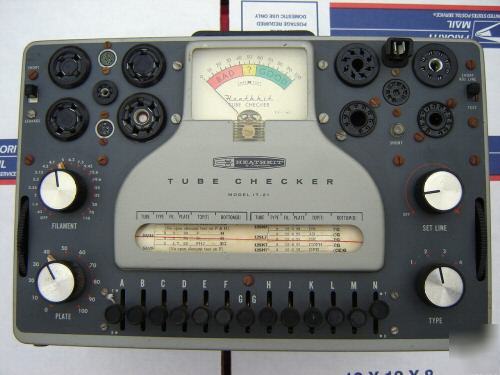 Heathkit it-21 vacuum tube tester 