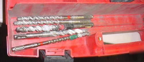 Hilti te 6-s rotary hammer drill w/bits and hardcase