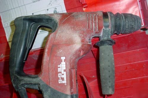 Hilti te 6-s rotary hammer drill w/bits and hardcase