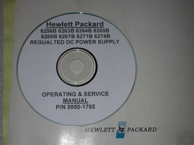 Hp 6256B 6263B 6264B 6265B 6266B 6267B 6271B manual