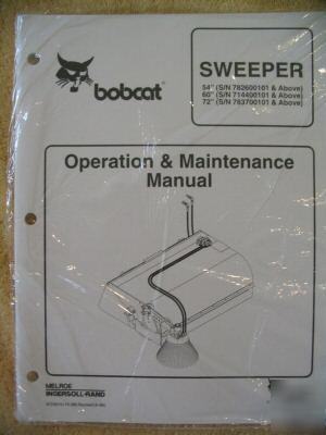 Ingersoll rand bobcat skid steer sweeper ops manual