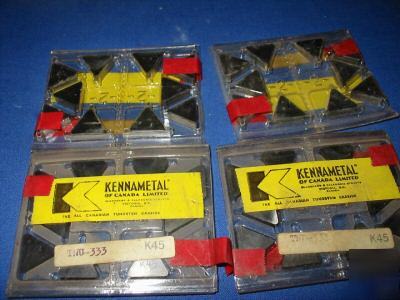 Kennametal lathe carbide inserts TNU333 X40