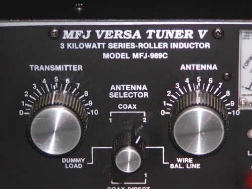 Mfj-989C 3 kw ceramic roller inductor hf antenna tuner