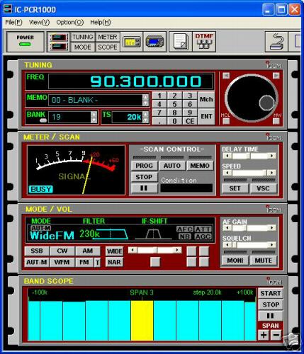  icom pcr 100 PCR100 communication receiver excellent 