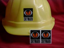 (s) reflective skywarn logo full size license plate