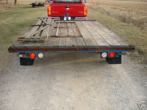 12' trailer equipment wood hauler tractor skidsteer