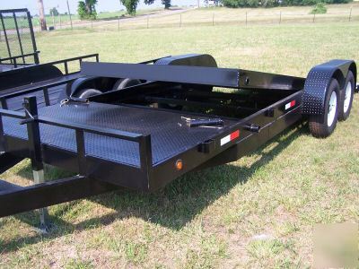 12K 18+4 tilt car hauler tandem utility trailer 