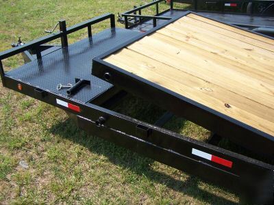 12K 18+4 tilt car hauler tandem utility trailer 