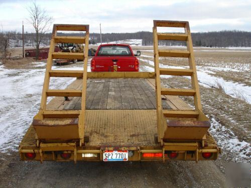 18' equipment backhoe dozer skid steer tractor trailer