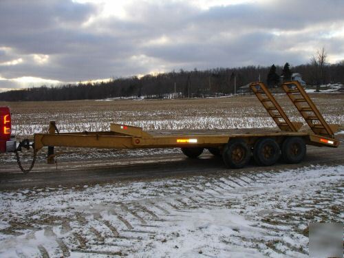 18' equipment backhoe dozer skid steer tractor trailer