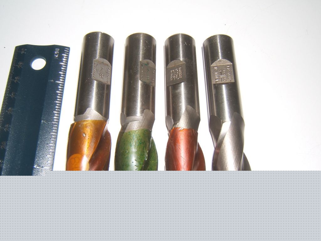 4 fastcut 2 flute single end mill cutters * * milling