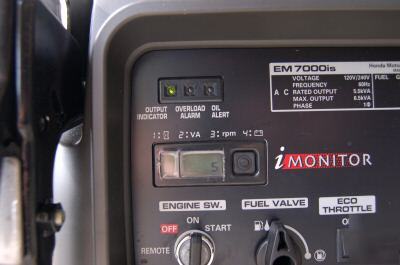 Honda EM7000ISAB generator with remote start/stop 