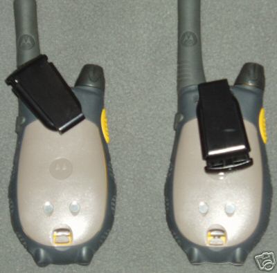 Like new motorola talk about walkie talkies. .