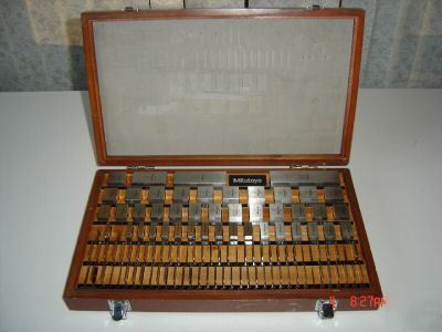 Mitutoyo 112 piece metric gage block set 516-439-02