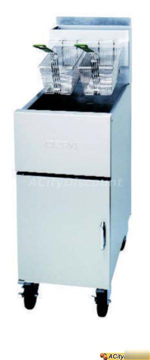 New deep fryer dean super marathon 50LB gas SM50G