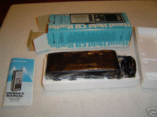 Nos midland 75-764B hand-held 3 ch. cb radio, vintage