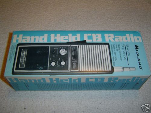 Nos midland 75-764B hand-held 3 ch. cb radio, vintage