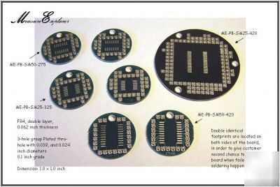 Smt smd surface mount adapter prototype pcb board kit