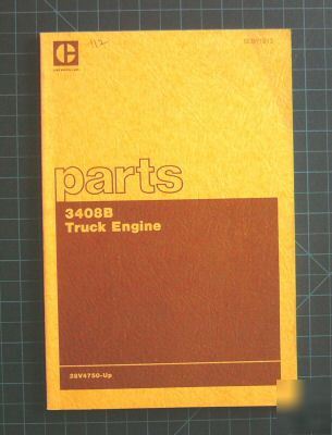 Cat caterpillar 3408B truck engine parts manual book 2