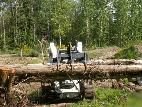 Demolition grapple for bobcat skidsteer skid steer